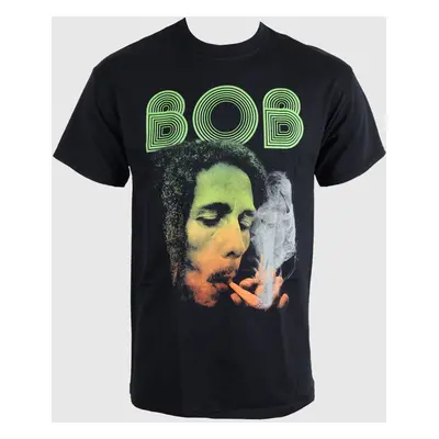 men's t-shirt Bob Marley - Smoking Da Erb - Black - ROCK OFF