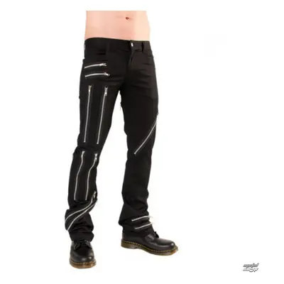 men's trousers Black Pistol - Zipper Pants Denim Black