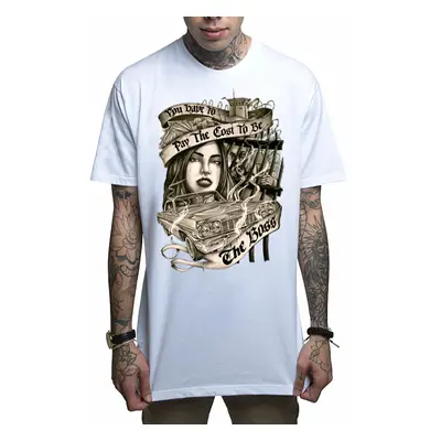 men's t-shirt MAFIOSO - BOSS UP 2.0- WHT