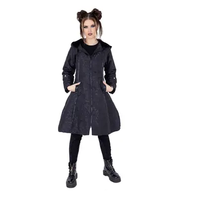 women's coat POIZEN INDUSTRIES - MEDEA - BLACK