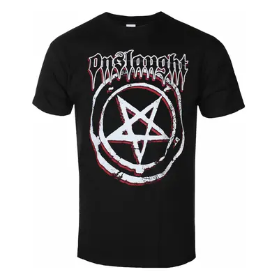 men's t-shirt ONSLAUGHT - PENTAGRAM - BLACK - PLASTIC HEAD