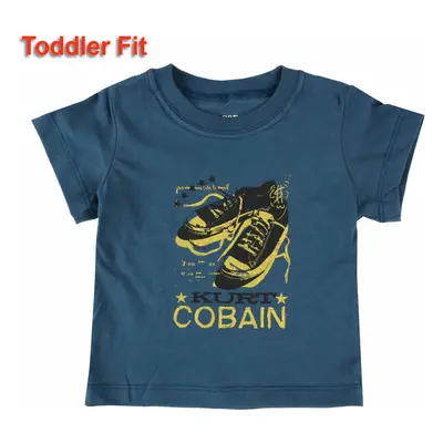 Children's t-shirt Nirvana - Kurt Cobain - NAVY - ROCK OFF