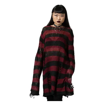 sweater unisex KILLSTAR - Dahlia Knit - Black/Wine