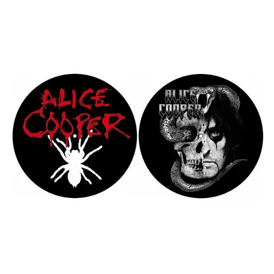 gramophone pad (set 2pcs) ALICE COOPER - SPIDER/SKULL - RAZAMATAZ