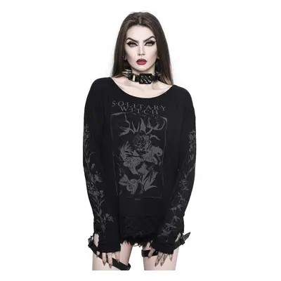 Women's long sleeve t-shirt KILLSTAR - Botany - Black