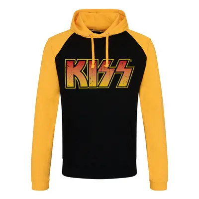 hoodie men's Kiss - Distressed Logotype - HYBRIS