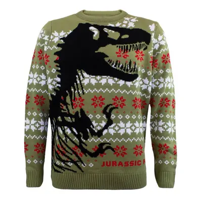 unisex sweater Jurassic Park - Christmas Jumper Dino Skeleton