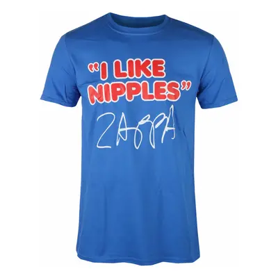 men's t-shirt FRANK ZAPPA - NIPPLES - BLUE - PLASTIC HEAD