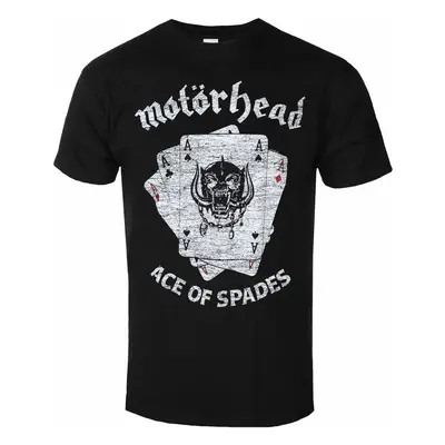 men's t-shirt Motörhead - Flat Warpig Aces BL - ROCK OFF