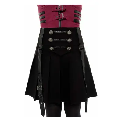 Women's skirt KILLSTAR - Dark Academy - BLACK