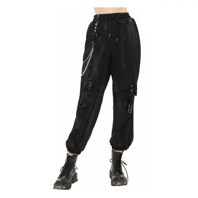 women's trousers DEVIL FASHION - Trouble in Paradise - Distressed Punk Cargo