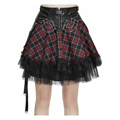 women's skirt DEVIL FASHION - Noise Annoys Plaid Punk