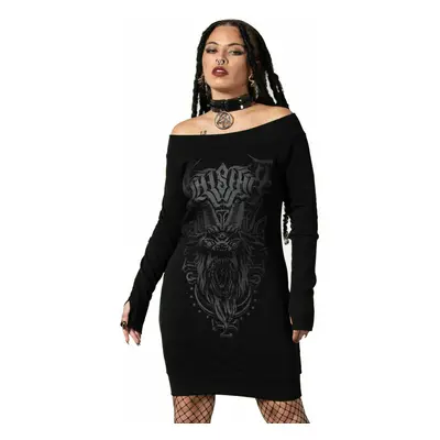 women's dress KILLSTAR - Bellow Bardot - Black