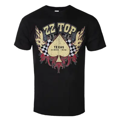 men's ZZ T-Shirt Top - Race Flag Black