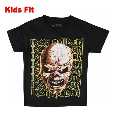 children's T-shirt Iron Maiden - Big Trooper Head - BLACK - ROCK OFF