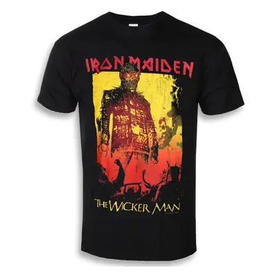 t-shirt metal men's Iron Maiden - The Wicker Man Fire - ROCK OFF