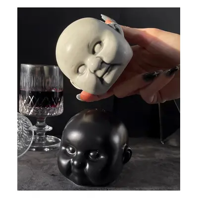 set (salt and pepper shaker) KILLSTAR - Dolls Head - White