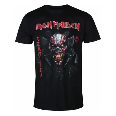 men's t-shirt Iron Maiden - Senjutsu Back Cover Vertical Logo BL - ROCK OFF