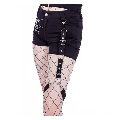 women's shorts HEARTLESS - WIDOW MAKER - BLACK