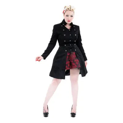 coat women's spring/fall HEARTS AND ROSES - Black Brocade