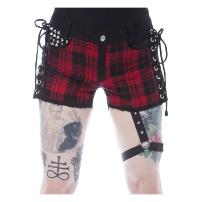 women's shorts HEARTLESS - DESPAIR - BLACK/RED