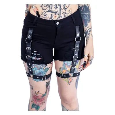 women's shorts VIXXSIN - MANIFEST - BLACK