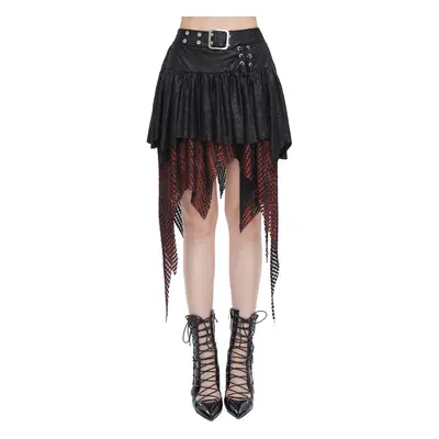 women's skirt DEVIL FASHION - Black and Red