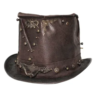 hat DEVIL FASHION - Steampunk - metallic brown