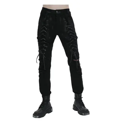 men's trousers DEVIL FASHION - Distressed