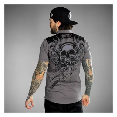 t-shirt for men HYRAW - POLO GRAPHIC SKULL