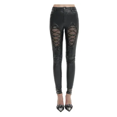 women's trousers DEVIL FASHION - Punk diamond