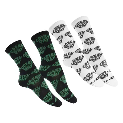 socks Green Day - black/white - URBAN CLASSICS