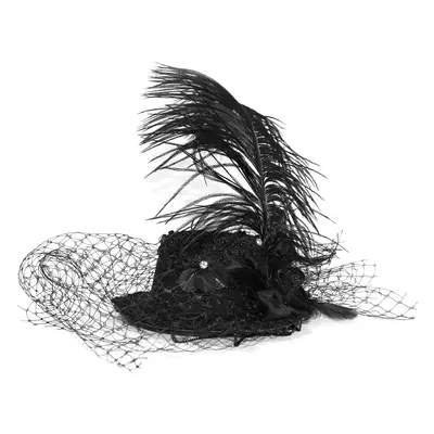 hat DEVIL FASHION - Gothic Feather Sexy