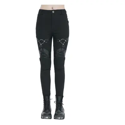 women's trousers DEVIL FASHION - Punk Twill