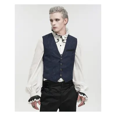 men's vest DEVIL FASHION - Gothic - Blue