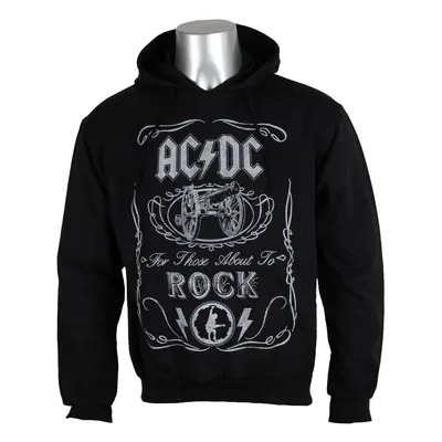 men's sweatshirt AC/DC - Cannon Swig - Black - ROCK OFF