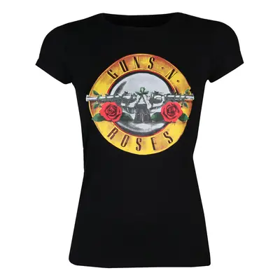 women's t-shirt Guns N' Roses - Logo Skinny - ROCK OFF