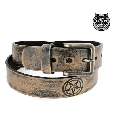 brown Baphomet belt