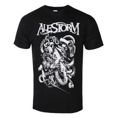 men's T-shirt ALESTORM - Octopus - Black/White - NAPALM RECORDS