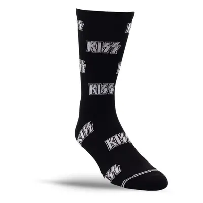 socks PERRI'S SOCK - KISS - ALL OVER LOGO - BLACK