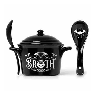 mug with spoon ALCHEMY GOTHIC - Bat Broth