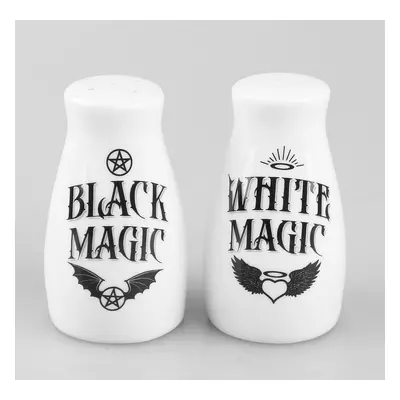 set (salt and pepper shaker) ALCHEMY GOTHIC - White and Black Magic