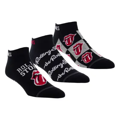 socks (set of pairs) THE ROLLING STONES - COLLEGIATE TONGUES - BLACK - PERRI´S SOCKS