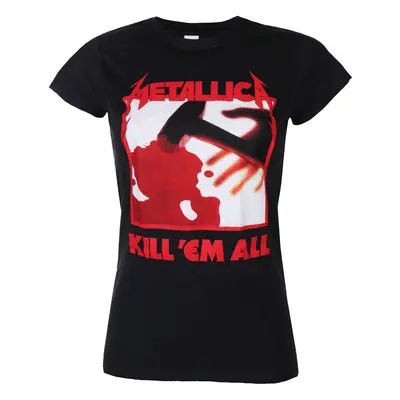 Women's t-shirt METALLICA - KILL EM ALL TRACKS - BLACK - PLASTIC HEAD