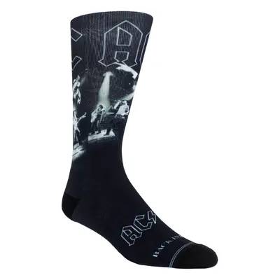 socks AC/DC - DYE SUB CREW - BLACK - PERRI´S SOCKS