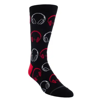 socks PERRI´S SOCKS - HEADPHONES CREW - BLACK