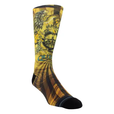 socks QUEEN - GOLD CREST DYE SUB - BLACK - PERRI´S SOCKS