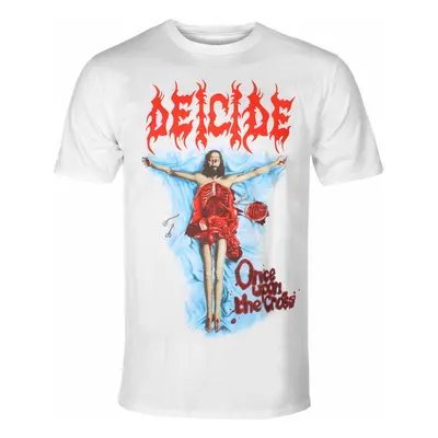 men's t-shirt DEICIDE - ONCE UPON THE CROSS - WHITE - PLASTIC HEAD