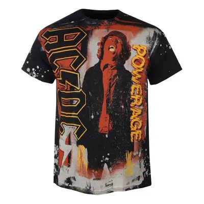 men's t-shirt AC/DC - HIGH VOLTAGE HAVOK - LIQUID BLUE