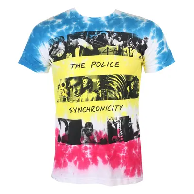 t-shirt metal men's Police - SYNCHRONICITY - LIQUID BLUE